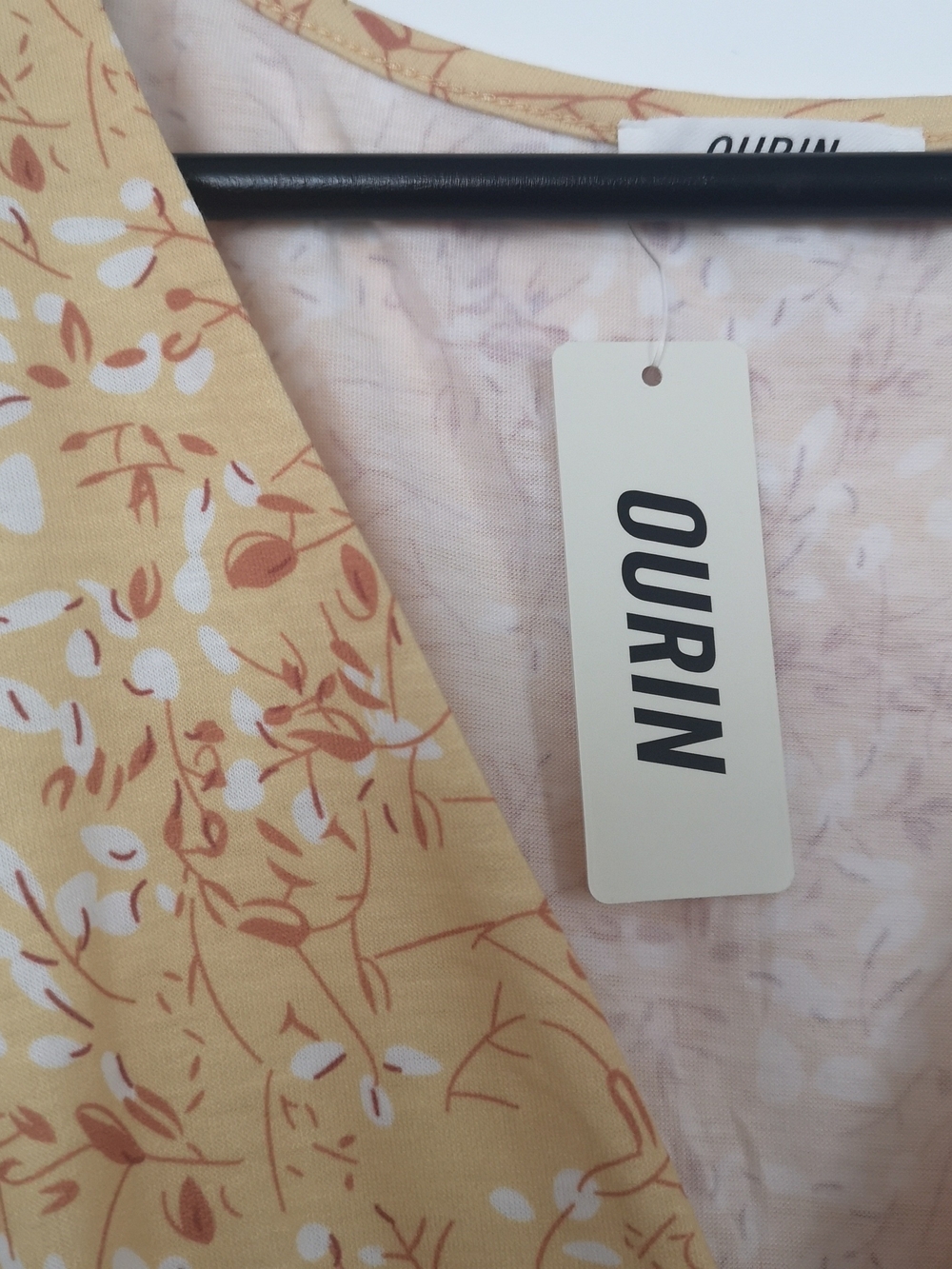 Floral Yellow Midi Skirt